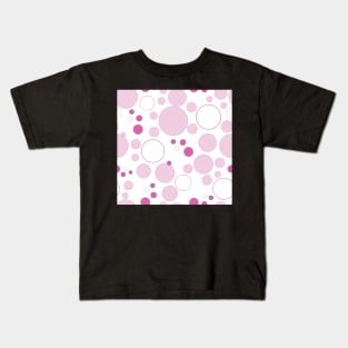 Pink Dots and Circles Kids T-Shirt